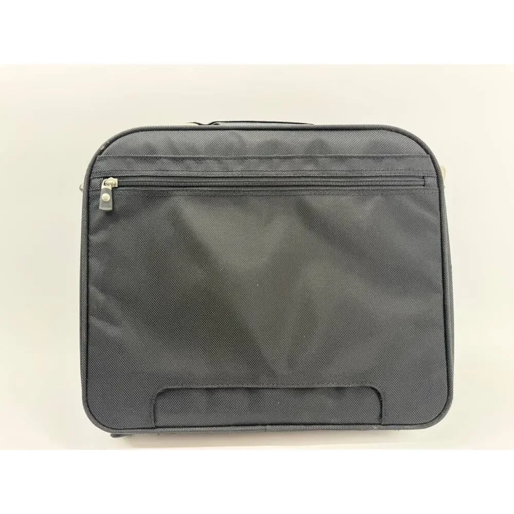Dell Black Laptop Carrying Case Briefcase Messenger Bag Multiple Compartments